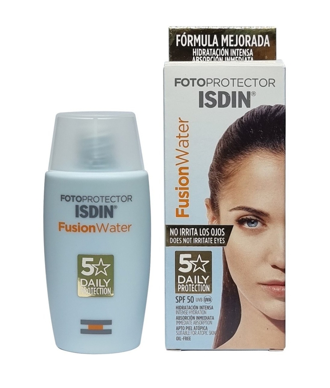 کرم ضد آفتاب بی رنگ‌ ایزدین مدلIsdin Fusion water Magic SPF 50