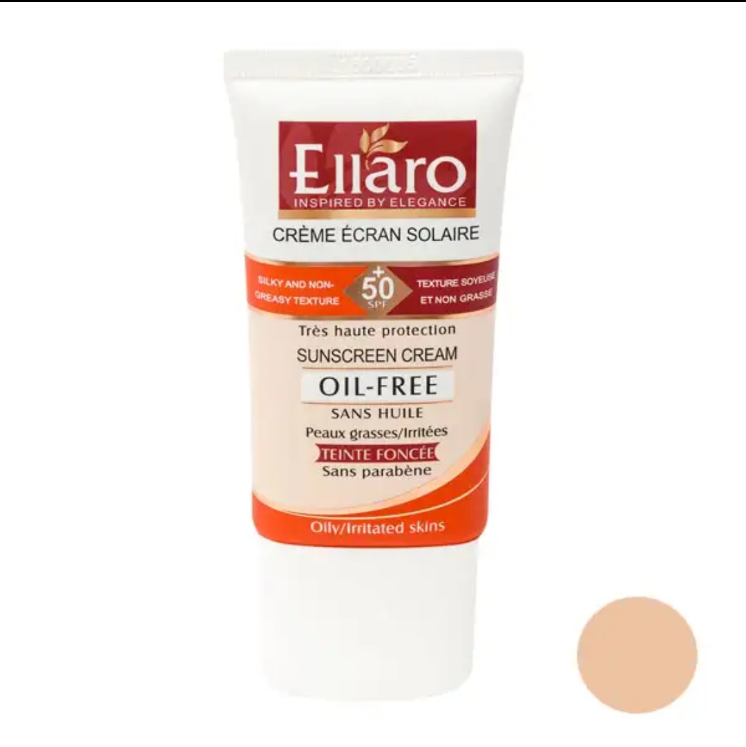 کرم ضدآفتاب الارو فاقد چربی بژ طبیعی SPF 50 حجم 40 میلی‌لیتر