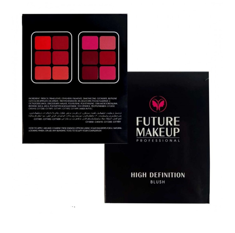پالت 12 رنگ رژ گونه FUTURE MAKEUP مدل FU-102اورجینال