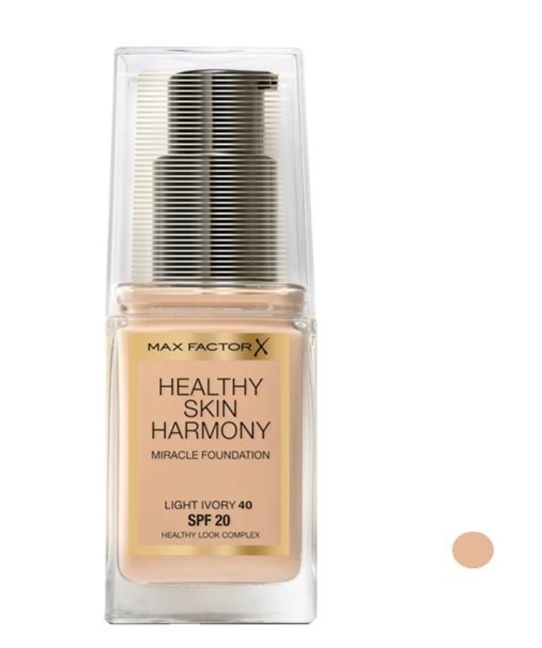 کرم پودر پمپی مکس فاکتور مدل HEALTHY SKIN HARMONY مدل Light Ivory 40