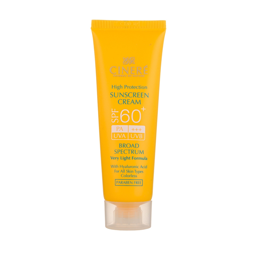 کرم ضد آفتاب سینره مدل spf60 بی رنگ حجم 58میل