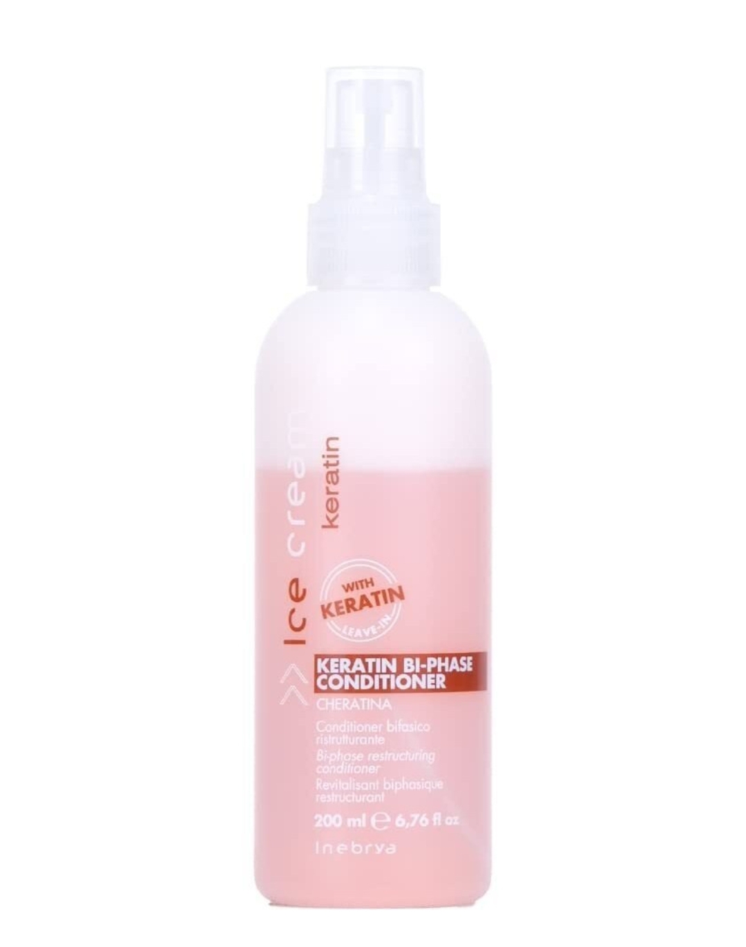 اسپری مو دو فاز آیس کریم مدل keratin